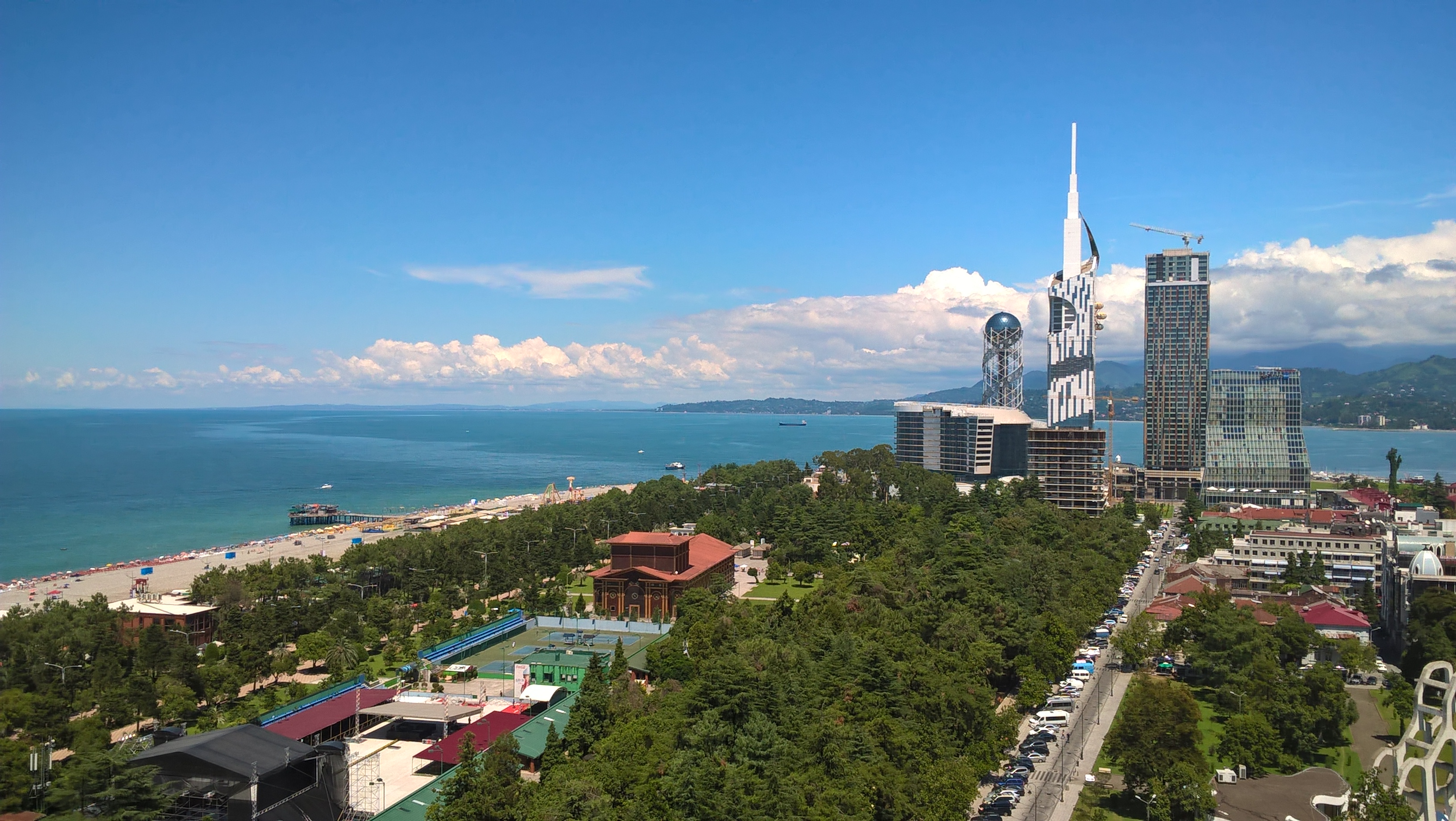 Batumi seaside aerial view, Georgia